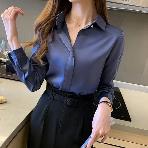 Long Sleeve Fashion Woman Blouses