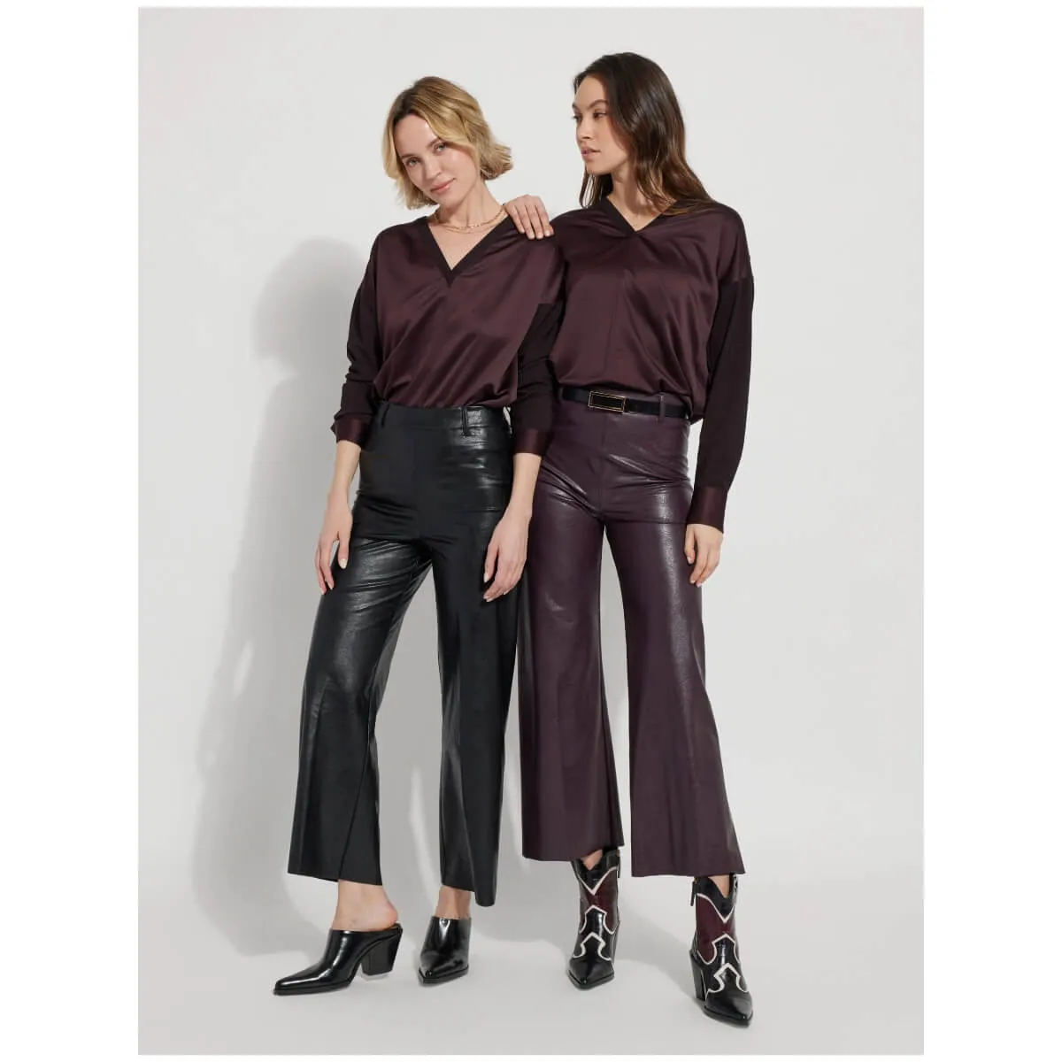 Lysse Vegan Leather Wide Leg Pant