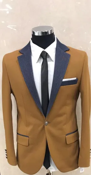 Men's Blazer Slim Fit Two Tone European | 5006