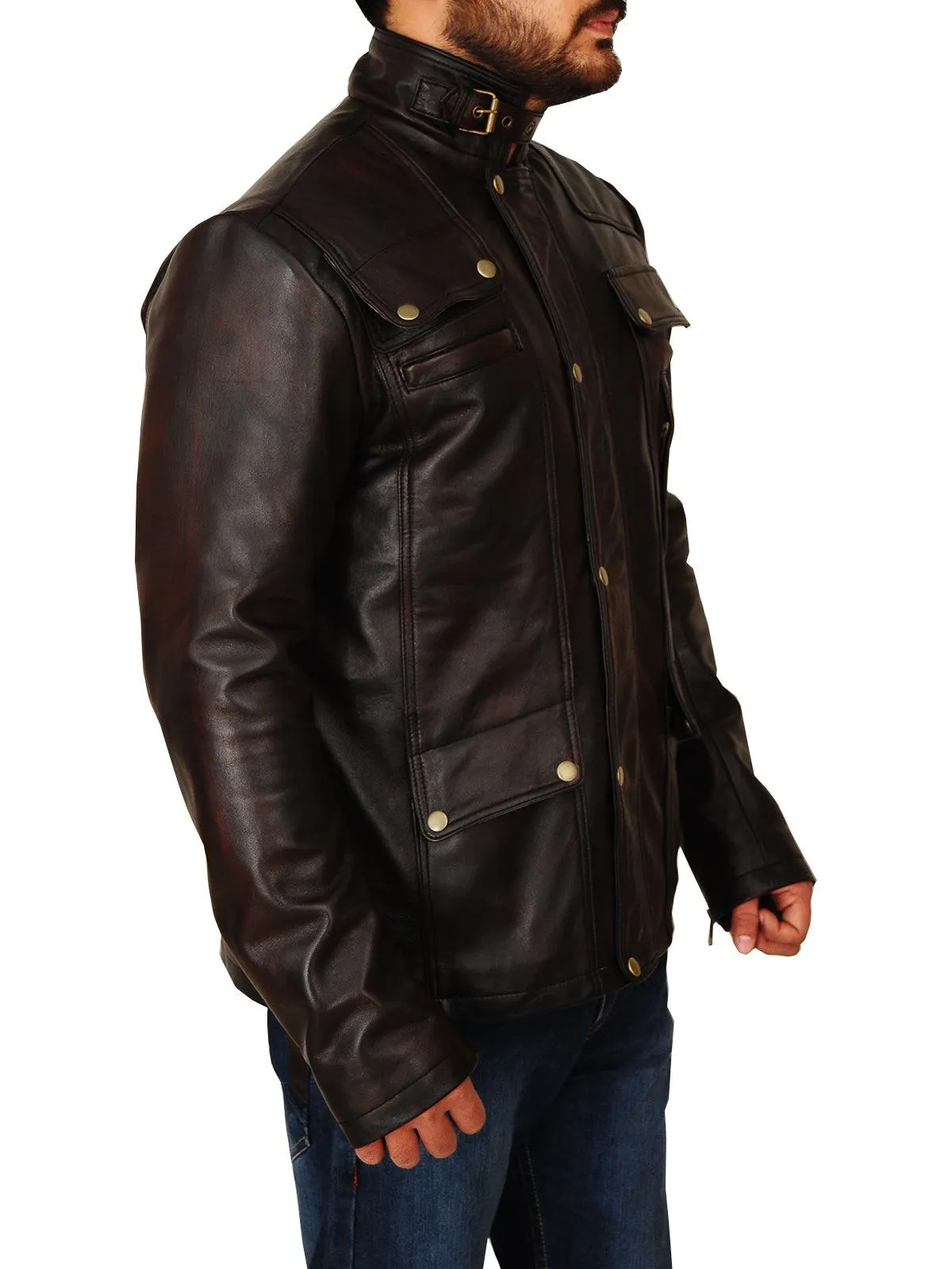 Men's Brown Leather Jacket