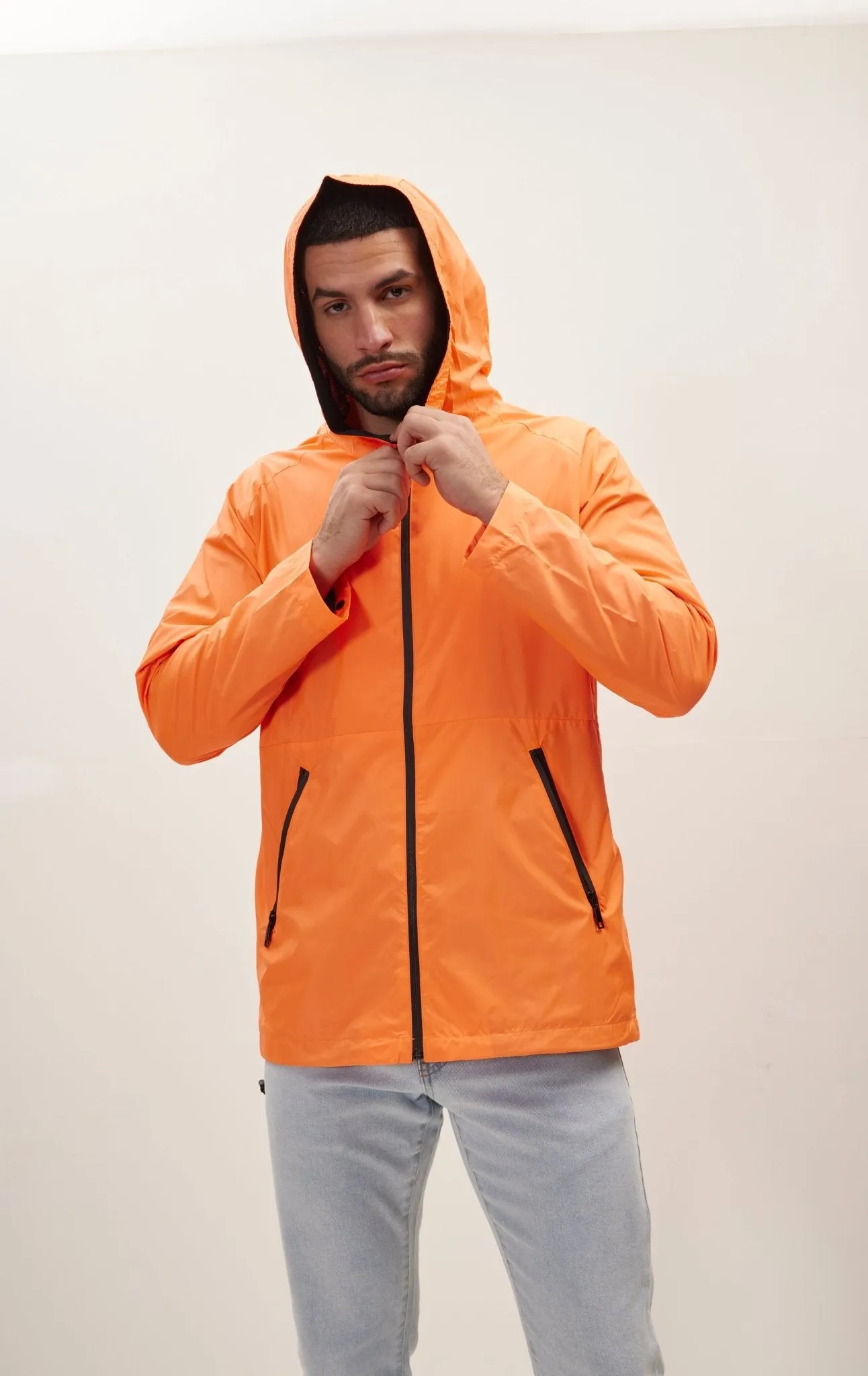 Modern Rain Coat Neon - Orange