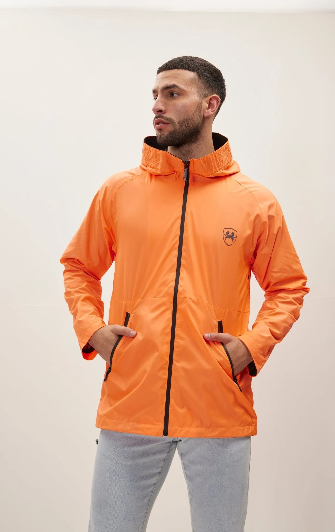 Modern Rain Coat Neon - Orange