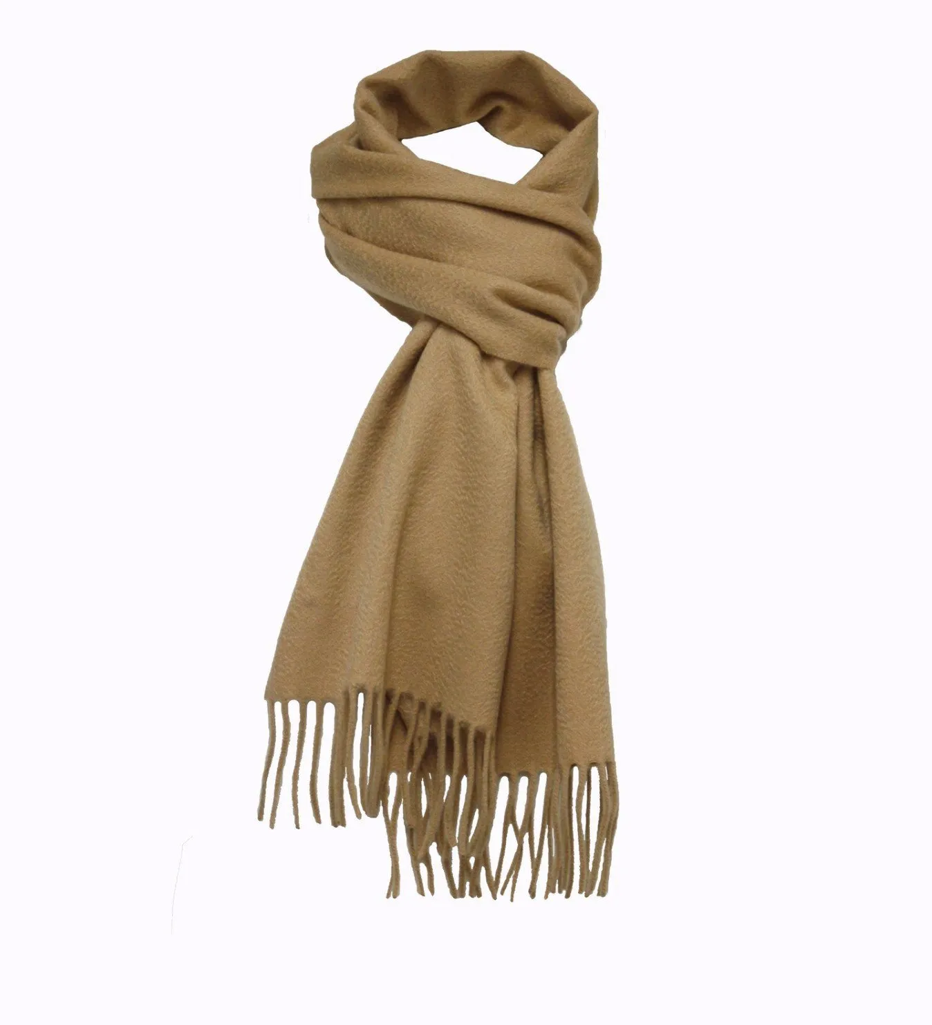 Navy Cashmere Scarf Woven Plain