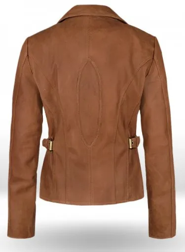 New Stylish Celebrity Leather Brown Jacket For Women, Ladies Leather  Jacket