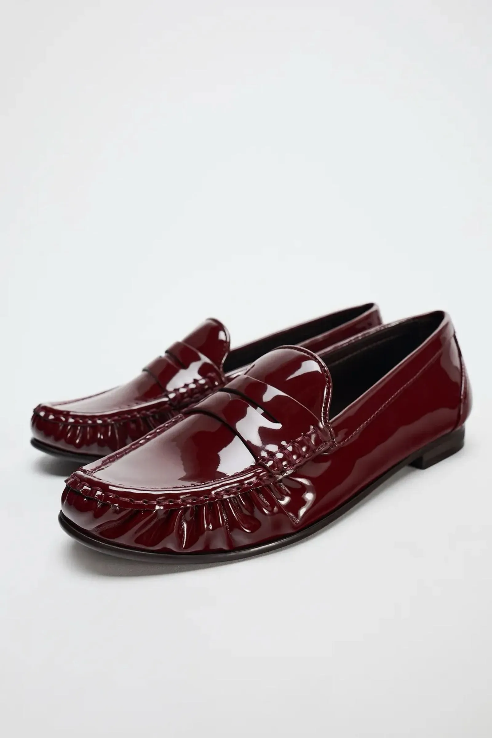 Patent-finish Loafers