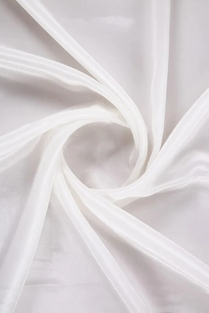 Ready to Dye White Natural Organza Satin