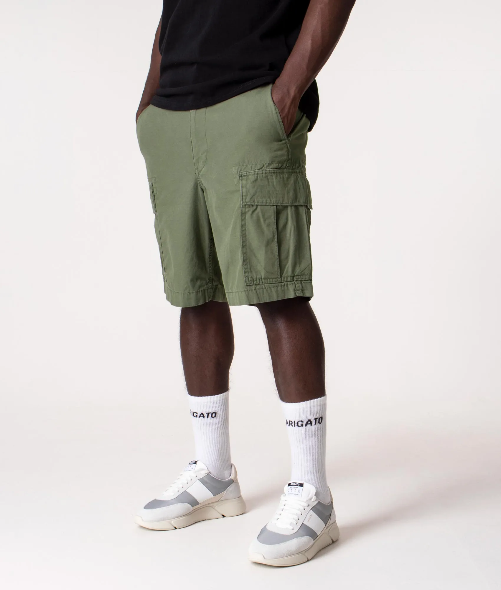 Relaxed Fit Ripstop Cargo Shorts