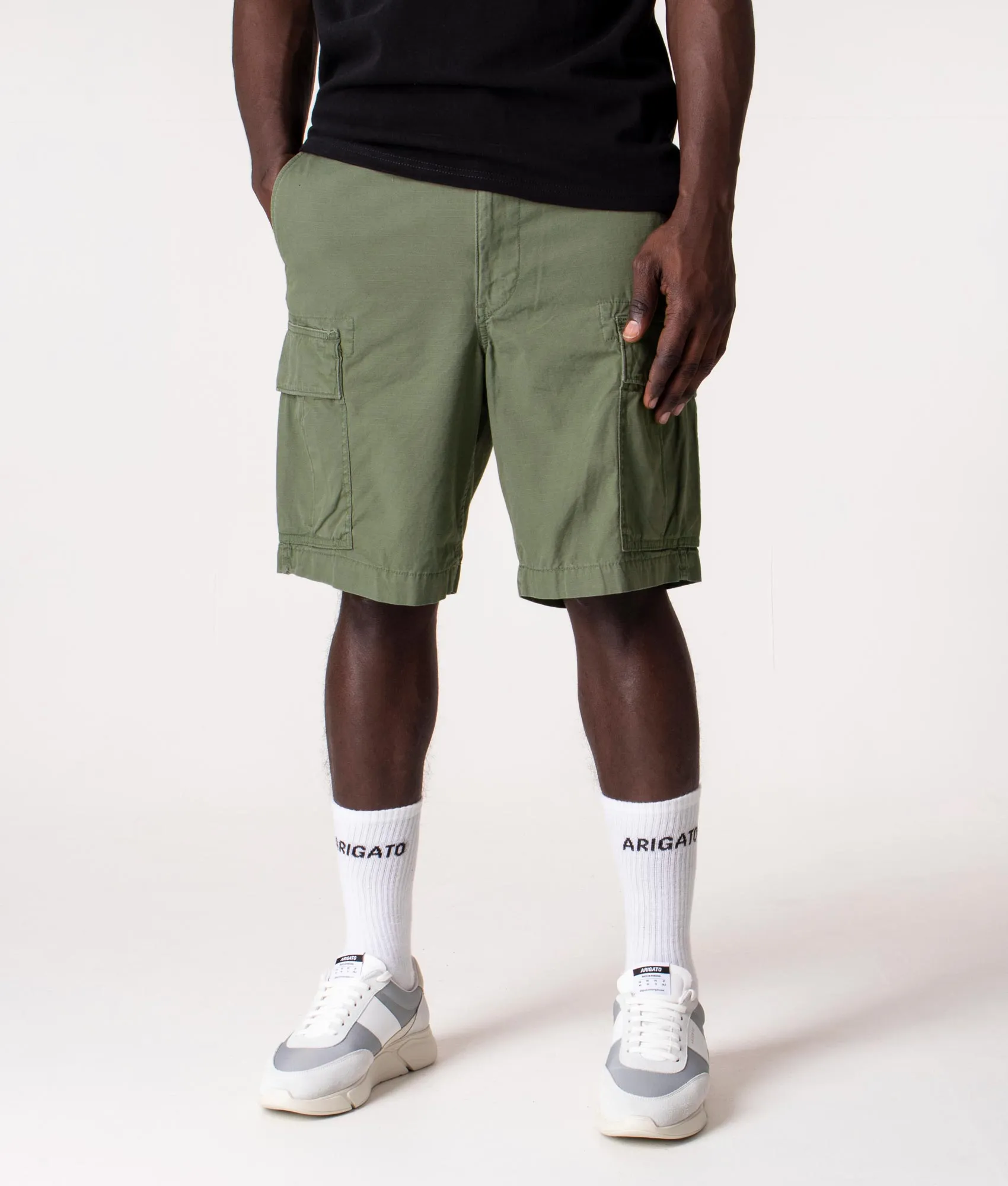 Relaxed Fit Ripstop Cargo Shorts