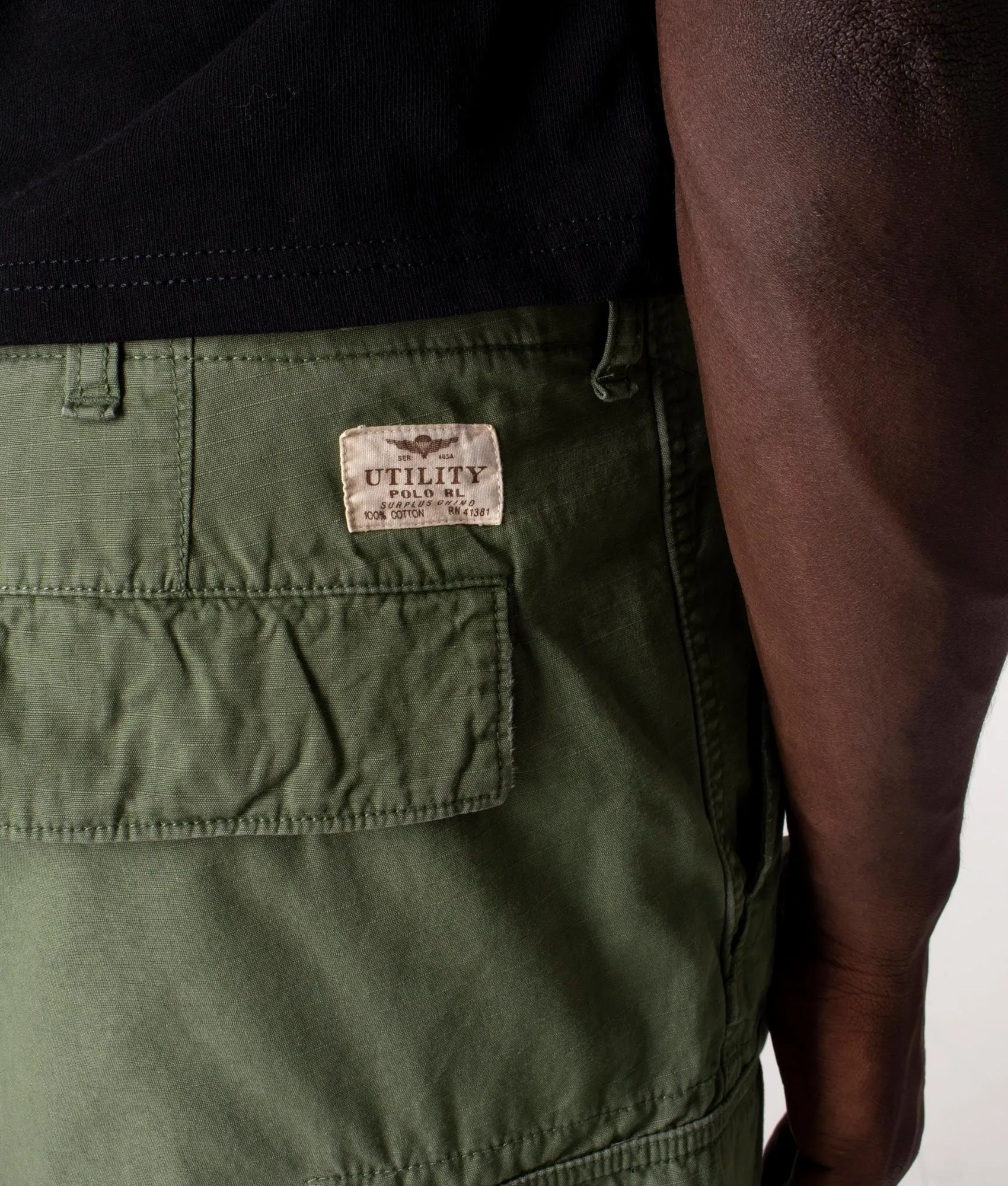 Relaxed Fit Ripstop Cargo Shorts