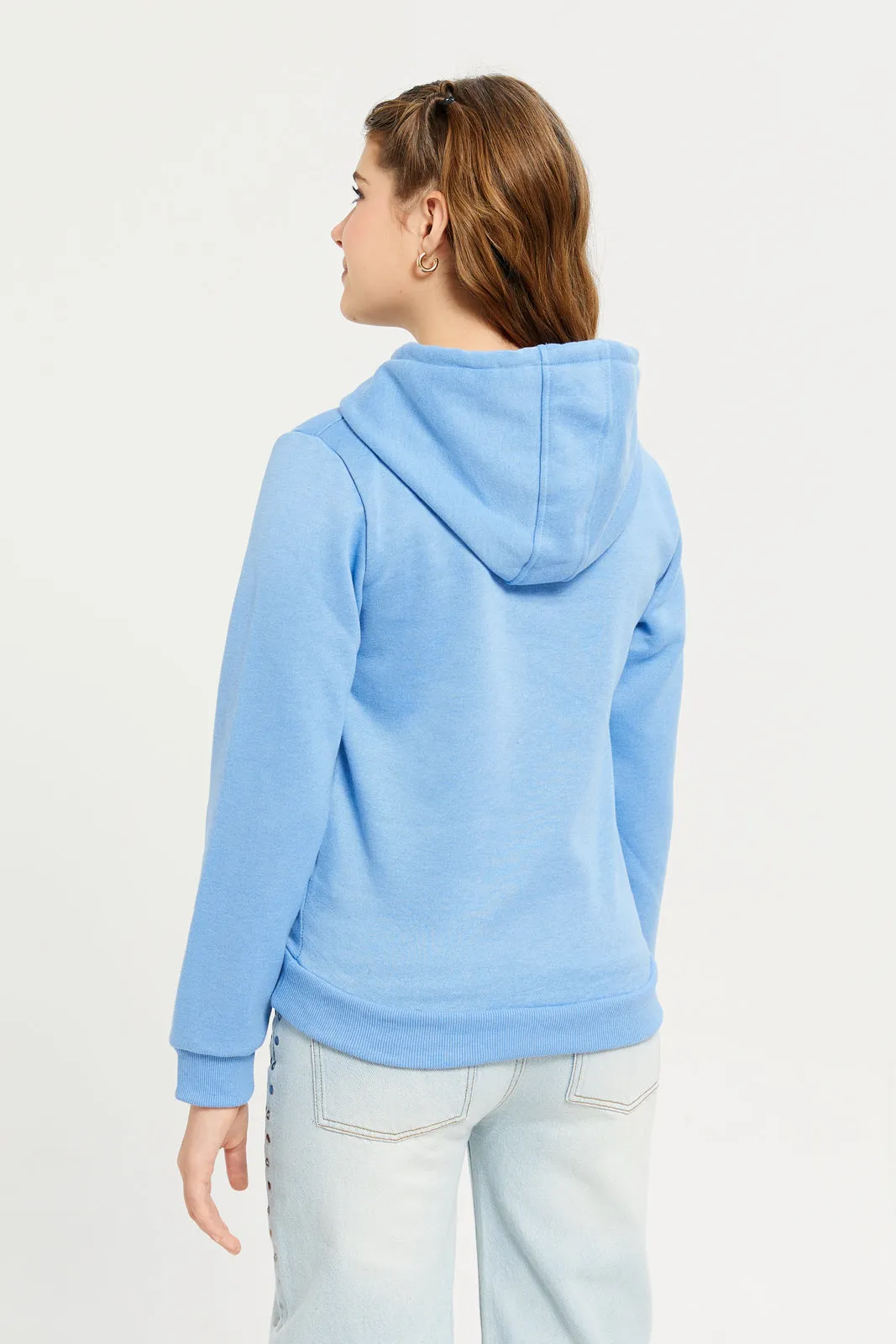 Senior Girls Blue Hooded Sweatshirt