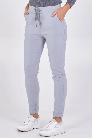 Smart Plain Magic Trouser - Light Grey