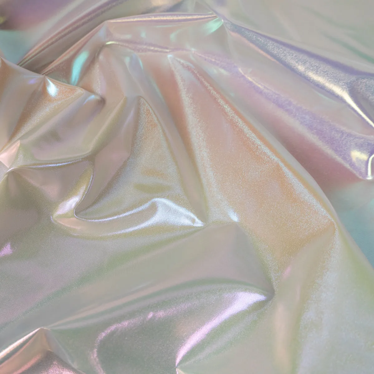 Soft iridescent waterproof fabric - Pearl