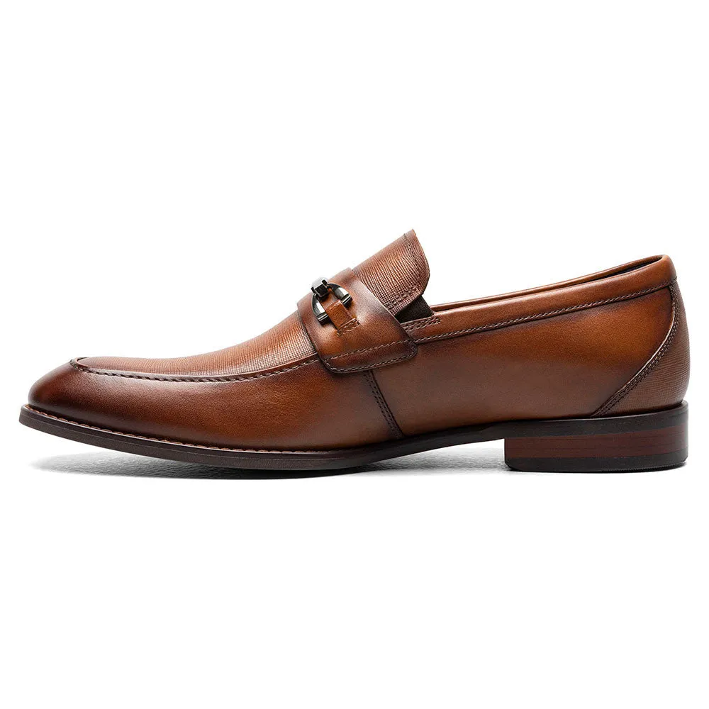 Stacy Adams Kaylor Cognac Moc Toe Bit Slip On Shoes