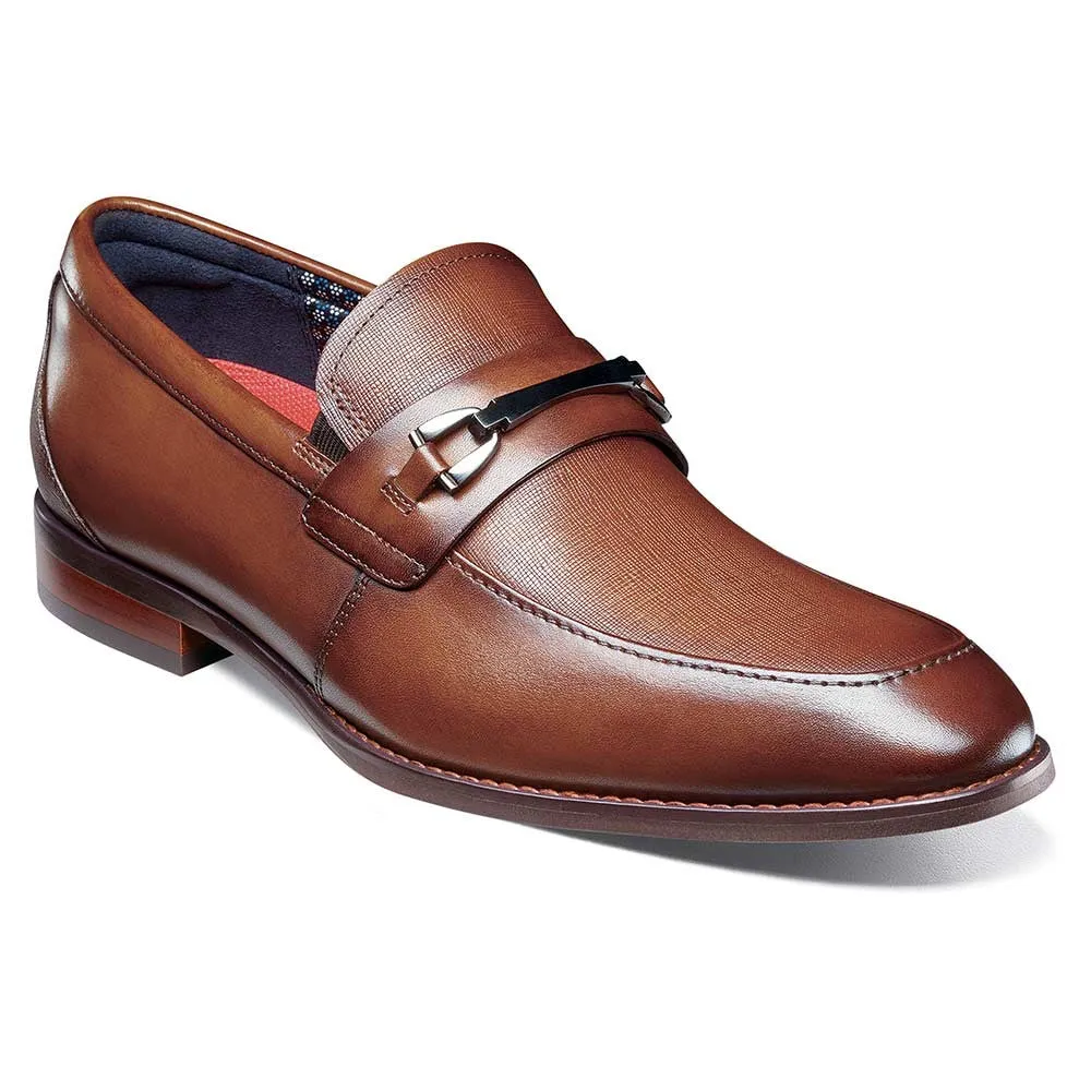 Stacy Adams Kaylor Cognac Moc Toe Bit Slip On Shoes