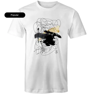 SWATCH TEE BLACK AND GOLD - Mens & Unisex Premium Quality White Cotton - B. Streetwear