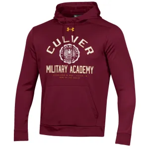 UA Armour Fleece Pullover Hood - Maroon