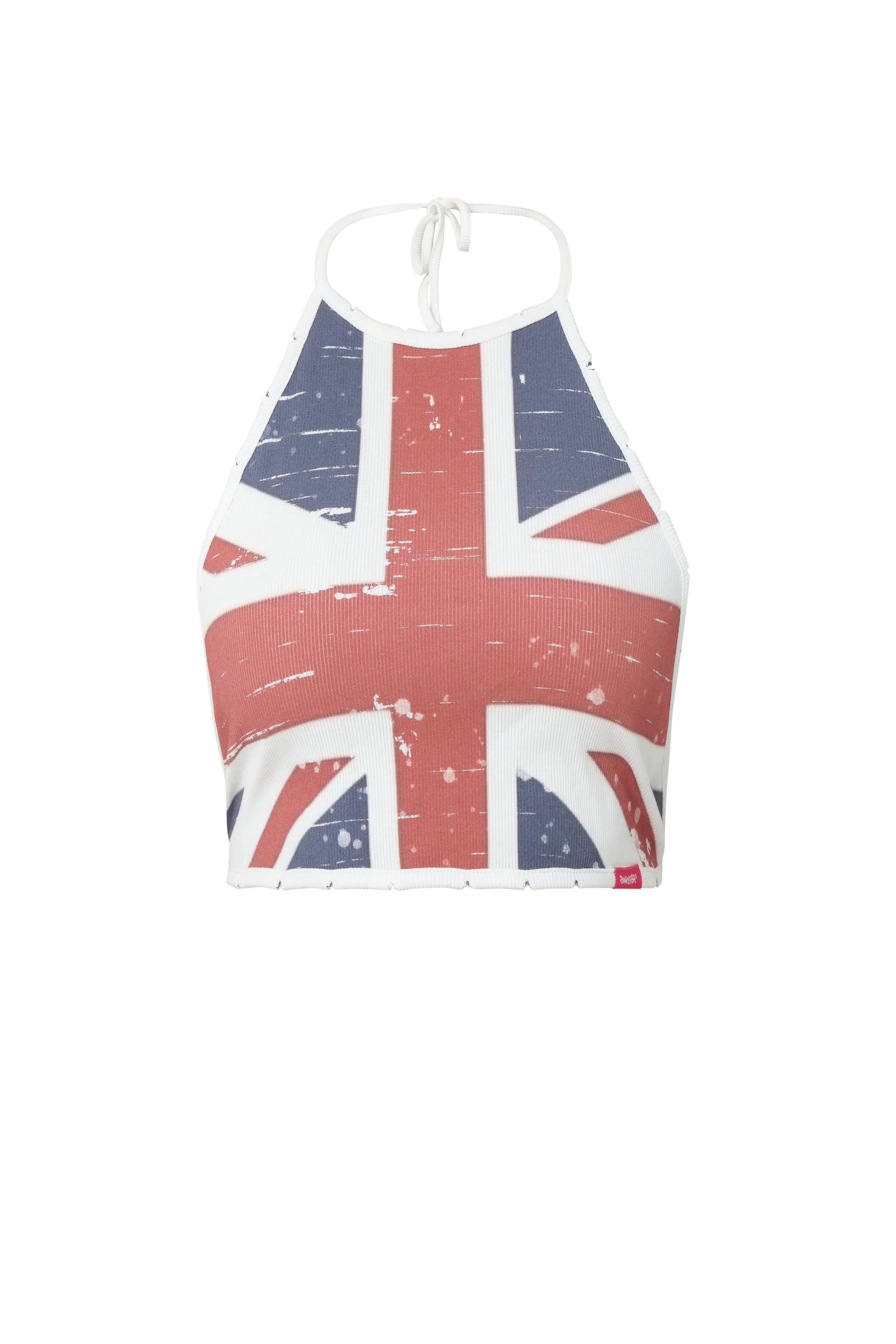 Union Jack Flag Crop Top