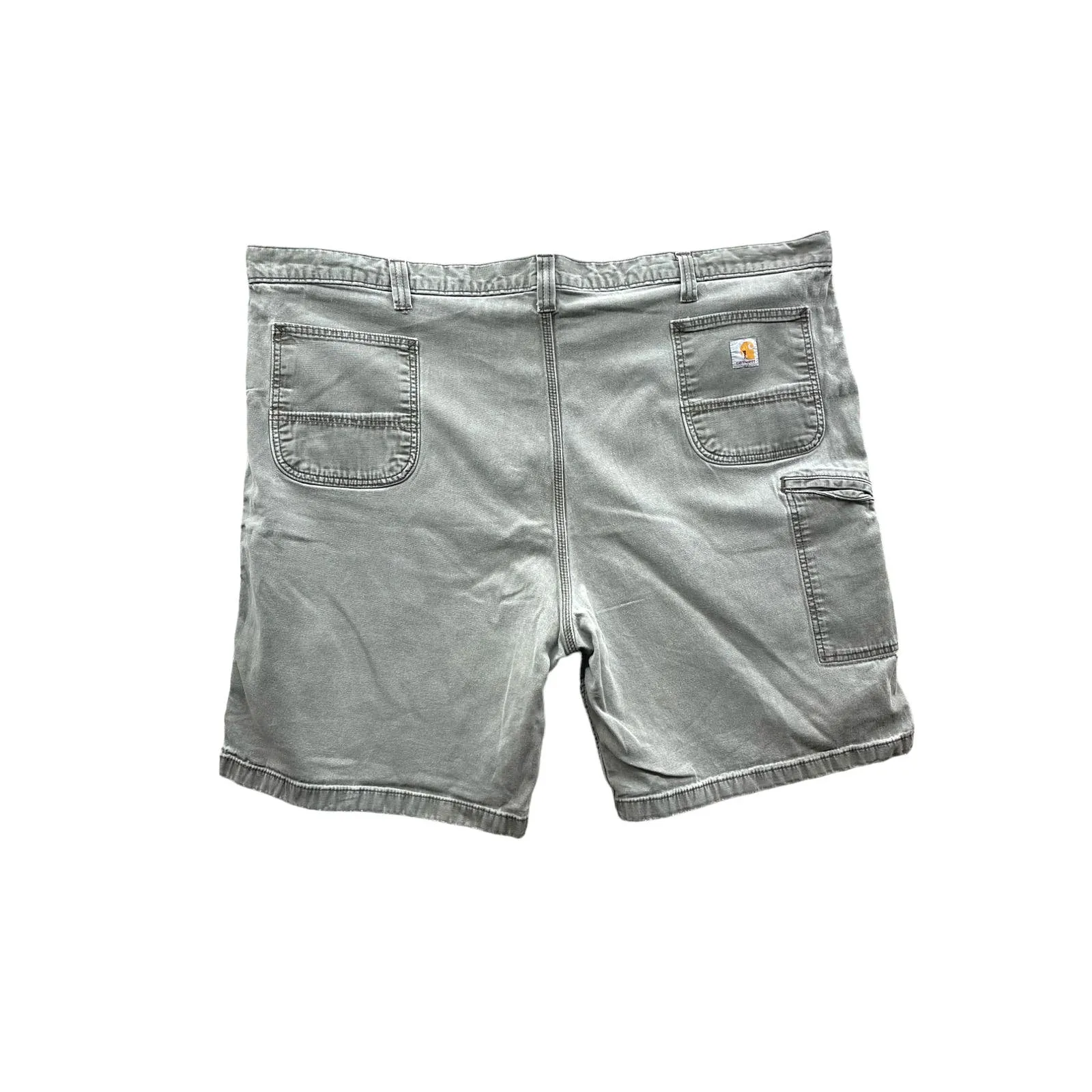 Vintage Carhartt Light Gray Relaxed Fit Utility Cargo Shorts