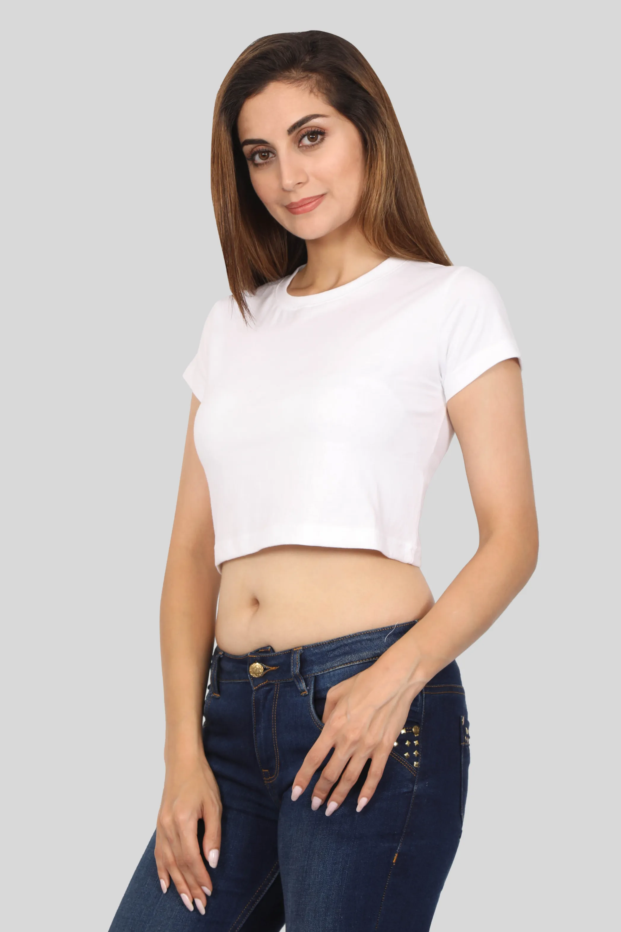 White Crop Tops for women