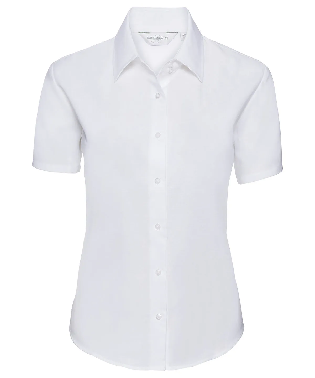 White - Women's short sleeve Oxford shirt