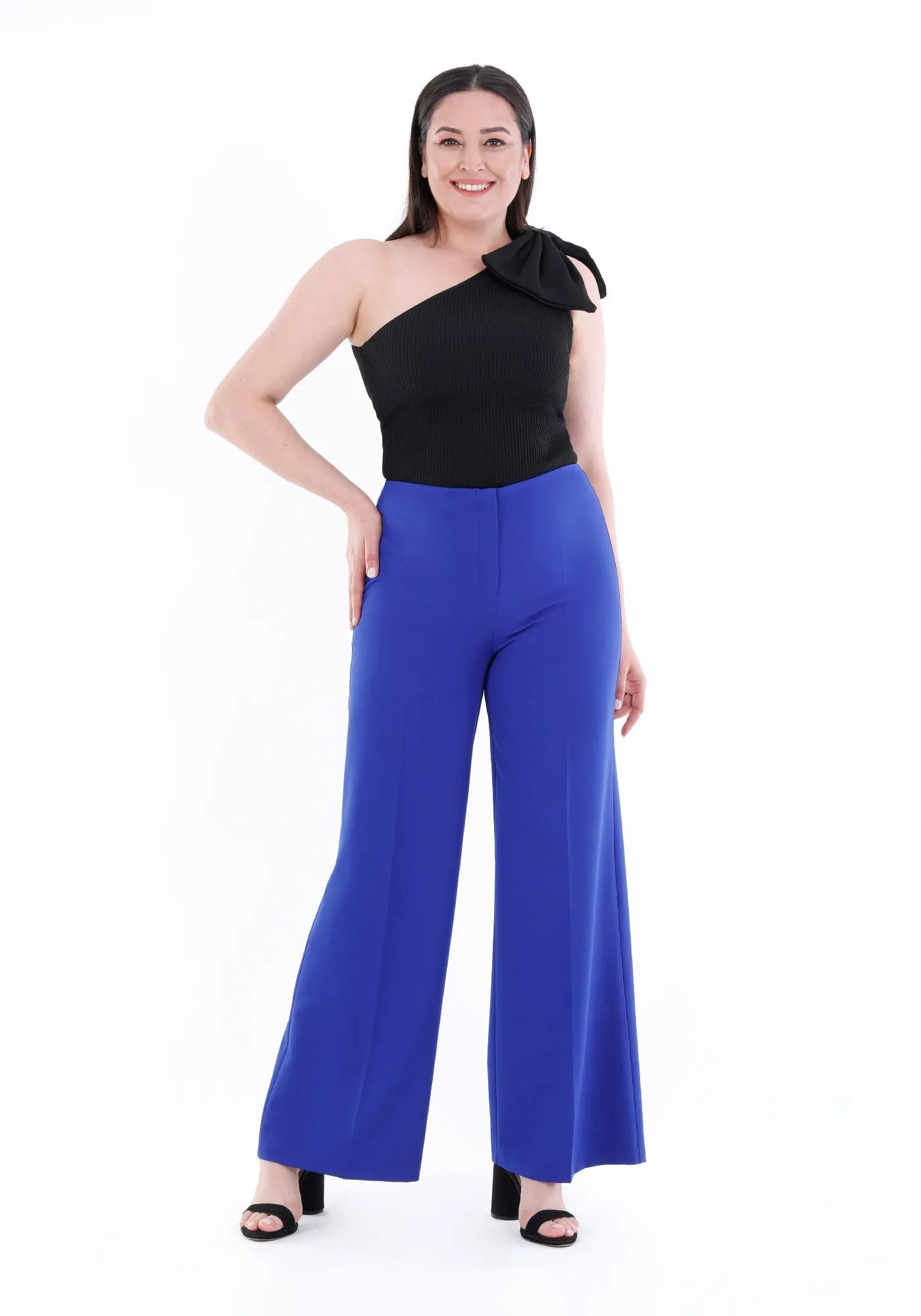 Wide Leg Pants - Regular & Plus Size Flare Trousers