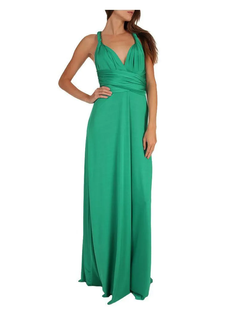 Wrap Dress - Maxi - Jade Green