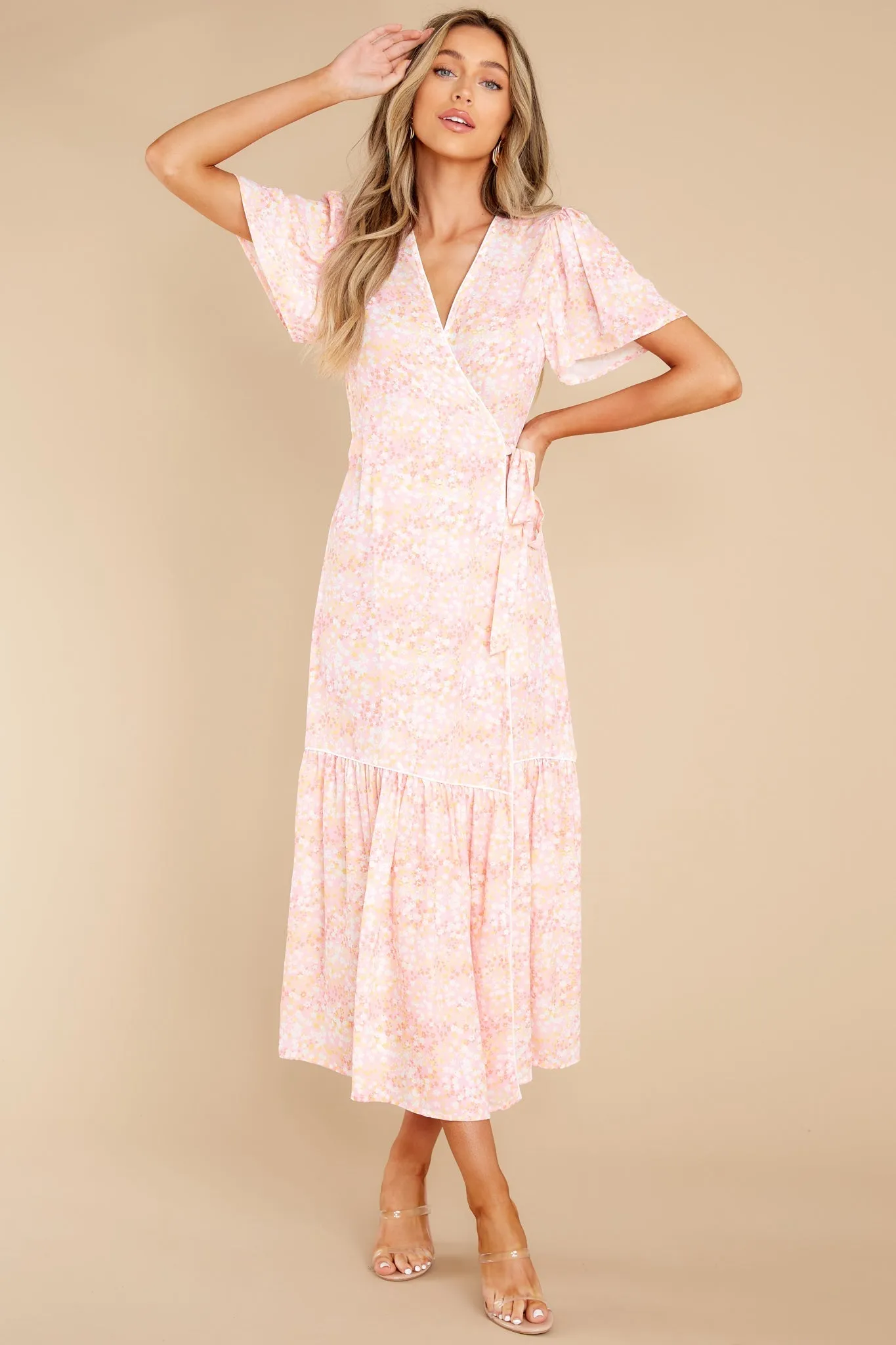 Wren Dainty Daisy Wrap Dress